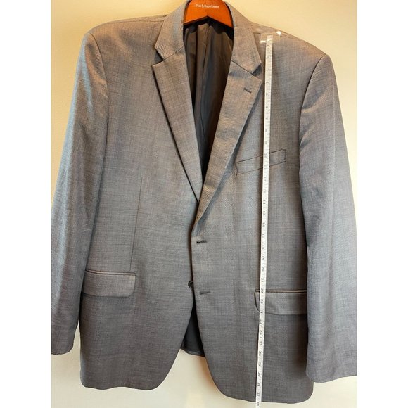Jones New York Mens Suit Blazer Coat Single Breasted Long Sleeve Gray Size 48R - Picture 5 of 7